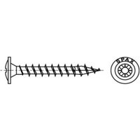 Universalschraube 5 x 30 mm Rückwandkopf Kreuzschlitz z Vollgewinde 4CUT wirox A3J 1000 Stk - Spax von SPAX