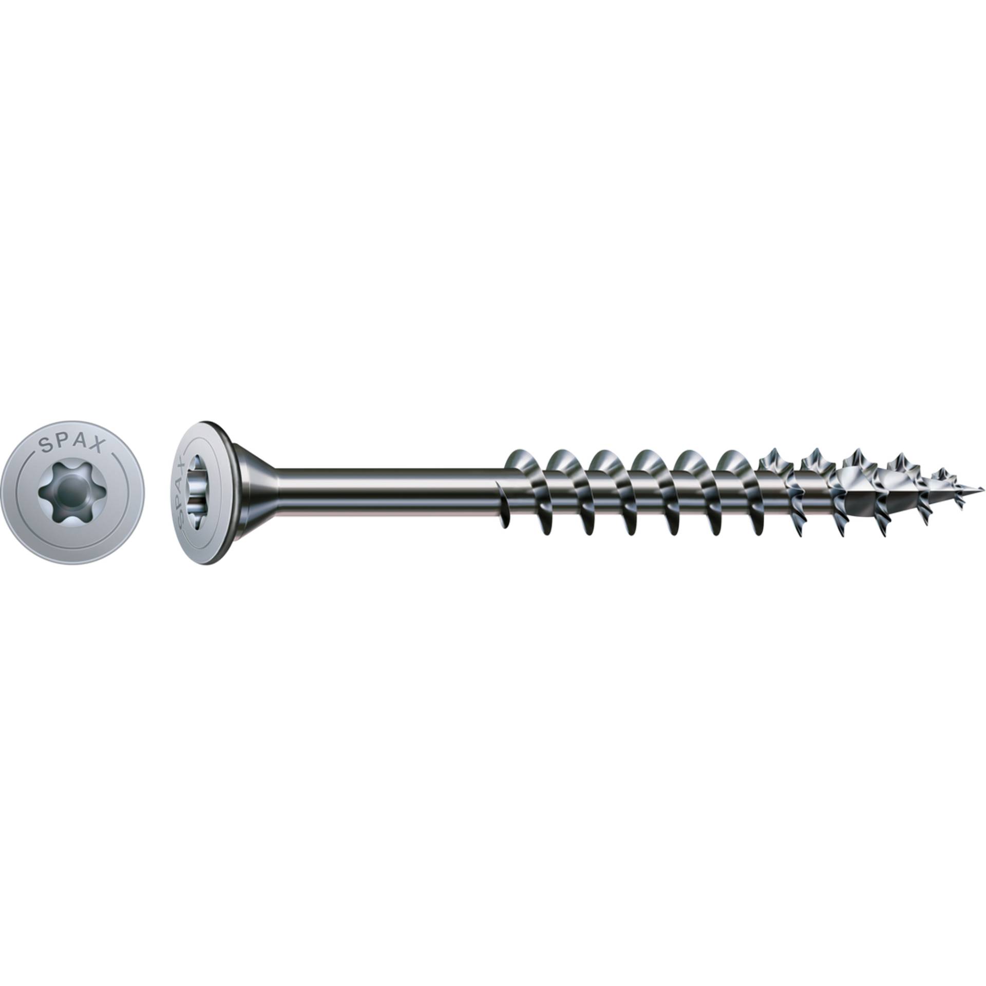 Spax Universalschraube Tellerkopf T-Star plus T20 Ø 5 x 87 mm 25 Stück Spax Universalschraube Tellerkopf T-Star plus T20 Ø 5 x 87 mm 25 Stück von SPAX