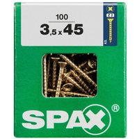 Spax - Universalschrauben 3.5 x 45 mm pz 2 - 100 Stk. Holzschrauben von SPAX
