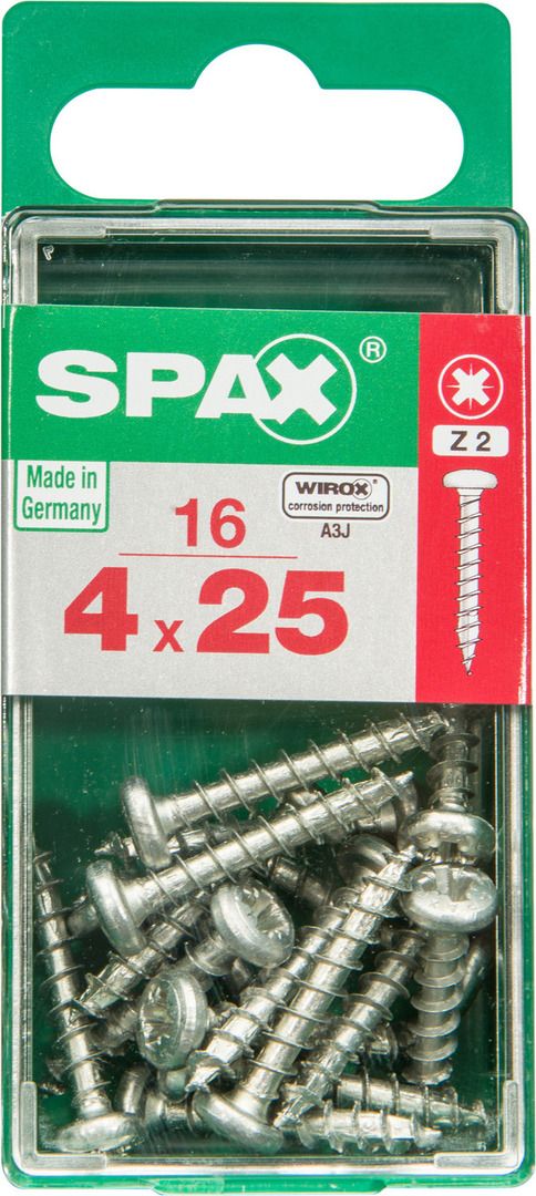 Spax Universalschrauben 4.0 x 25 mm TX 20 - 16 Stk. von SPAX