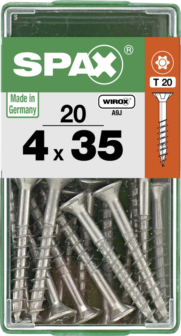 Spax Universalschrauben 4.0 x 35 mm TX 20 - 20 Stk. von SPAX