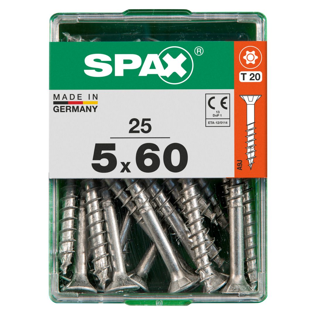 Spax Universalschrauben 5.0 x 60 mm TX 20 - 25 Stk. von SPAX