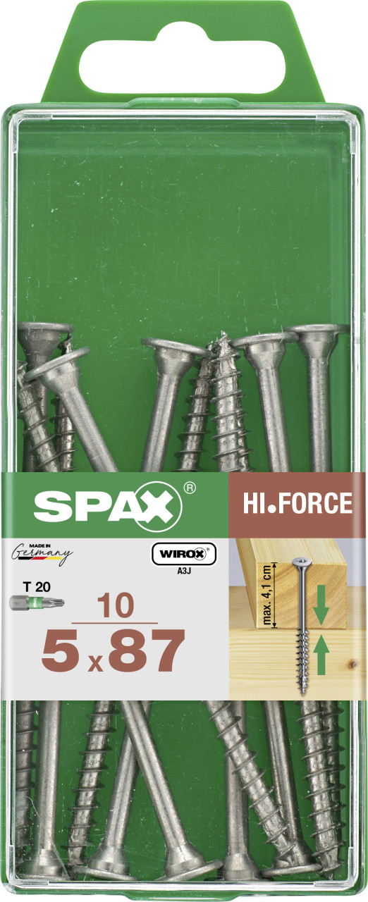 Spax Universalschrauben 5.0 x 87 mm TX 20 - 10 Stk. von SPAX