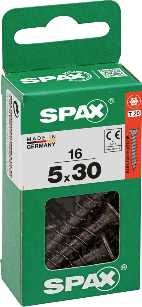 Spax Universalschrauben 5 x 30 mm T20 Vollgewinde - 16 Stk. Spax Universalschrauben 5 x 30 mm T20 Vollgewinde - 16 Stk. von SPAX