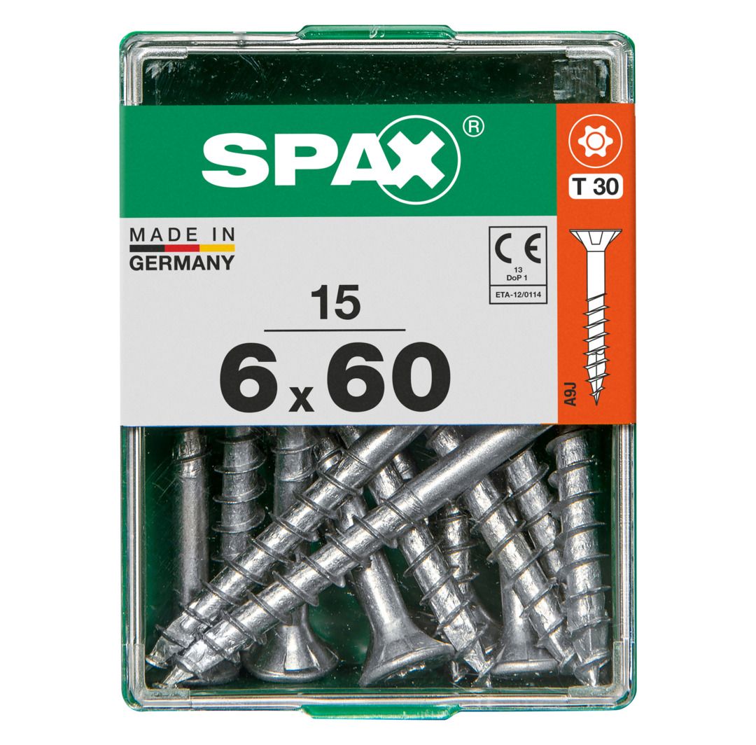 Spax Universalschrauben 6.0 x 60 mm TX 30 - 15 Stk. von SPAX