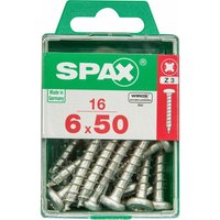 Spax Universalschrauben 6.0 x 50 mm TX 30 - 16 Stk. Holzschrauben von SPAX