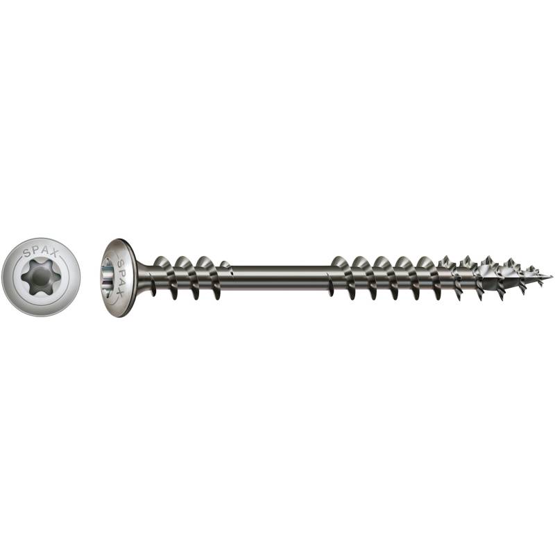 Spax Zylinderkopf Terrassenschraube T-Star plus-Antrieb Ø 5 mm x 80 mm 75 Stück von SPAX