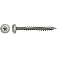 Spax - hi.force, 8 x 100 mm, 50 Stück, Vollgewinde, Tellerkopf, t-star plus T40, 4CUT, Edelstahl rostfrei A2 - 0257000801005 von SPAX