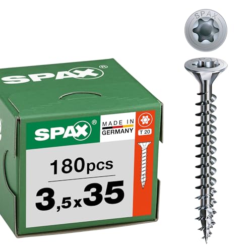 SPAX Universalschraube, 3,5 x 35 mm, 180 Stück, Vollgewinde, Senkkopf, T-STAR plus T20, 4CUT, WIROX - 8000000287053 SPAX Universalschraube, 3,5 x 35 mm, 180 Stück, Vollgewinde, Senkkopf, T-STAR plus T20, 4CUT, WIROX - 8000000287053 von SPAX