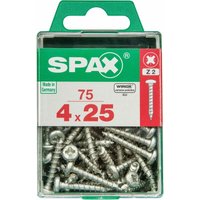 Spax - Universalschrauben 4.0 x 25 mm tx 20 - 75 Stk. Holzschrauben von SPAX