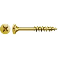 Spax - Universalschraube, 5 x 70 mm, 125 Stück, Teilgewinde, Senkkopf, Kreuzschlitz Z2, 4CUT, yellox - 4081020500708 von SPAX