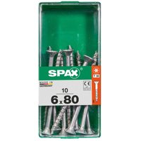 Spax - Universalschrauben 6.0 x 80 mm tx 30 Senkkopf - 10 Stk. Holzschrauben von SPAX