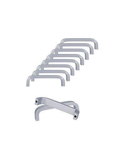 SPDYCESS 10 Stück Aluminiumlegierung Schrank Griff Türgriff Möbelgriffe Zieht Griffe für Kleiderschrank Kommode Schubladengriffe Möbel Türklinken(Bohrlochabstand 64mm) von SPDYCESS
