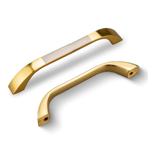 SPDYCESS 10 Stück Griffe für Küchenschränke, Möbelgriffe Schrankgriffe Möbel Türgriffe für Küchen Badezimmermöbel, Schubladengriffe, Lochabstand 96mm, Gold SPDYCESS 10 Stück Griffe für Küchenschränke, Möbelgriffe Schrankgriffe Möbel Türgriffe für Küchen Badezimmermöbel, Schubladengriffe, Lochabstand 96mm, Gold von SPDYCESS
