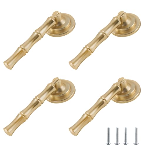 SPDYCESS 4 Stück Goldfarbener Küchenknauf, Schrankgriffe in Tropfenform Gold Gebürstete Einloch-Schubladenknöpfe Dekorativer Möbelgriff Griffe für Schränke, Schubladen, Türen SPDYCESS 4 Stück Goldfarbener Küchenknauf, Schrankgriffe in Tropfenform Gold Gebürstete Einloch-Schubladenknöpfe Dekorativer Möbelgriff Griffe für Schränke, Schubladen, Türen von SPDYCESS