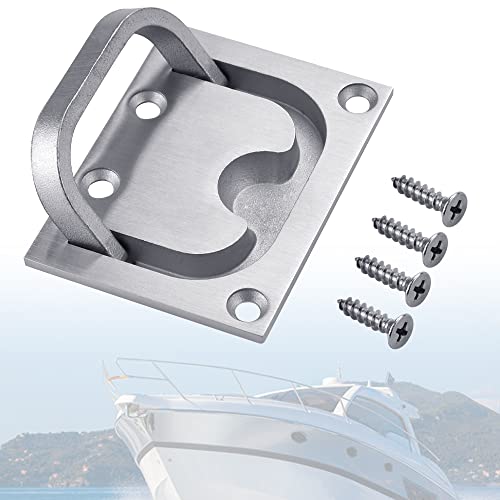 SPEACOUR Lukengriff Flache türgriff Einlassgriff Unsichtbare Griffe Hebegriff Bodenheber Embedded Zugring Griff Edelstahl Lukengriff mit 4 pcs M5*20 Schrauben zum Heben von Booten, Autobodenluken SPEACOUR Lukengriff Flache türgriff Einlassgriff Unsichtbare Griffe Hebegriff Bodenheber Embedded Zugring Griff Edelstahl Lukengriff mit 4 pcs M5*20 Schrauben zum Heben von Booten, Autobodenluken von SPEACOUR