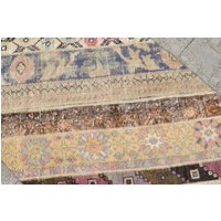 Vintage Oushak Teppich Läufer Für Zuhause | 2'6x10'1 Ft von SPECIALDESIGNRUGS