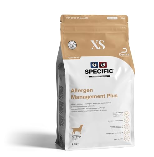 SPECIFIC® Allergen Management Plus (CΩD-HY) 2kg - Hypoallergenes Hundefutter mit hydrolisiertem Lachs - Trockenfutter für Hunde - Omega-3 - Glutenfrei - Alle Altersklassen - DECHRA Veterinary Products von SPECIFIC