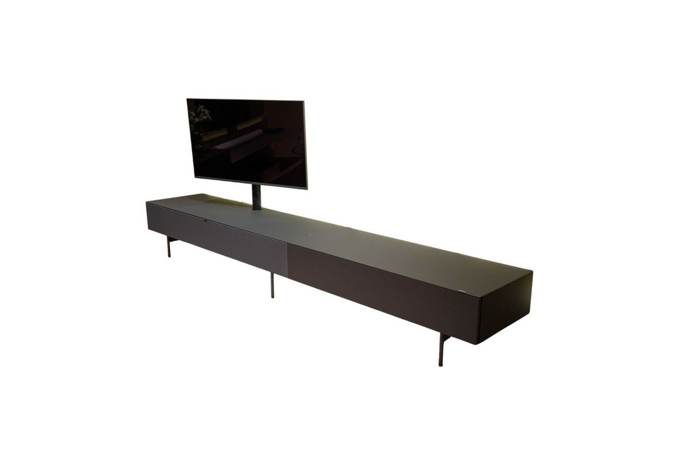 SPECTRAL Anbauschrank Lowboard Next Smart Lack Granit Grau Und Medienklappe Mit SPECTRAL Anbauschrank Lowboard Next Smart Lack Granit Grau Und Medienklappe Mit von SPECTRAL