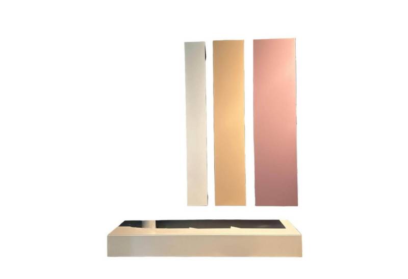 SPECTRAL Anbauschrank Wohnkombination Spendy Lack Grau-Weiß Rosenholz Mauve von SPECTRAL