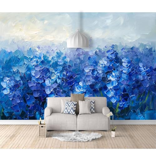 Art Fototapete 3d Effekt Wallpaper selbstklebend Abstraktes Ölgemälde blaue Blumenlandschaft 100x70cm XL Wanddeko Wandbild Wandtapete 3D-Optik Landschaft Panorama Wohnzimmer Schlafzimmer Art Fototapete 3d Effekt Wallpaper selbstklebend Abstraktes Ölgemälde blaue Blumenlandschaft 100x70cm XL Wanddeko Wandbild Wandtapete 3D-Optik Landschaft Panorama Wohnzimmer Schlafzimmer von SPECUFX
