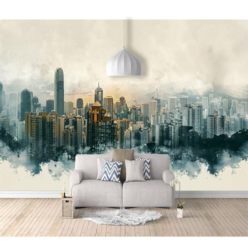 Art Fototapete 3d Effekt Wallpaper selbstklebend Bemaltes abstraktes blaues Stadtgebäude 100x70cm Tapeten Wandtapete Wanddeko Design Wand Dekoration Wohnzimmer Schlafzimmer Büro Flur Art Fototapete 3d Effekt Wallpaper selbstklebend Bemaltes abstraktes blaues Stadtgebäude 100x70cm Tapeten Wandtapete Wanddeko Design Wand Dekoration Wohnzimmer Schlafzimmer Büro Flur von SPECUFX