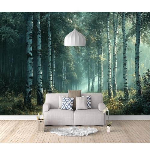 Art Fototapete 3d Effekt Wallpaper selbstklebend Grüne Waldwege 100x70cm Tapeten Wandtapete Wanddeko Design Wand Dekoration Wohnzimmer Schlafzimmer Büro Flur von SPECUFX