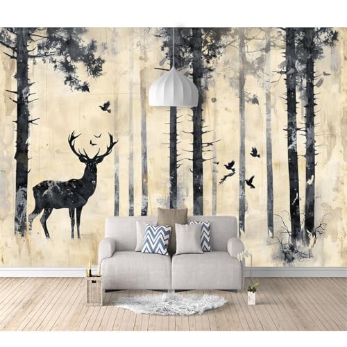 Art Fototapete 3d Effekt Wallpaper selbstklebend Retro minimalistische Dschungelbäume Hirsche 100x70cm Wandbild Wohnzimmer Tapeten Heimtextilien Wanddekoration Tapete effekt wandbild Schlafzimmer Art Fototapete 3d Effekt Wallpaper selbstklebend Retro minimalistische Dschungelbäume Hirsche 100x70cm Wandbild Wohnzimmer Tapeten Heimtextilien Wanddekoration Tapete effekt wandbild Schlafzimmer von SPECUFX