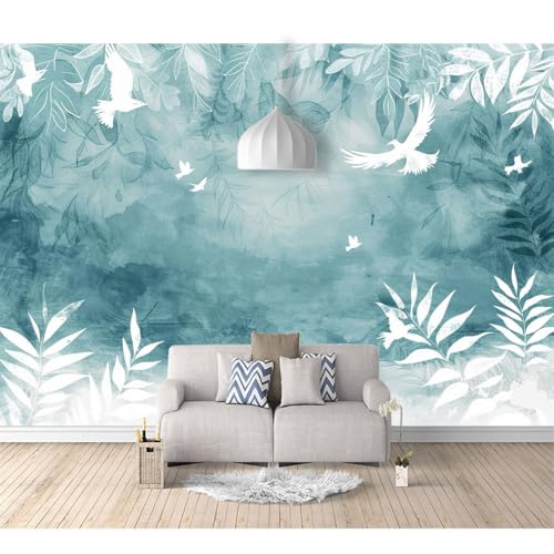 Fototapete 3D Effekt Tapete Schlafzimmer selbstklebend Aquarell Blatt Vogel blau 100x70cm Fresko Tv Tapeten Wohnzimmer Wandtapete Poster Bilder Fototapete 3D Effekt Tapete Schlafzimmer selbstklebend Aquarell Blatt Vogel blau 100x70cm Fresko Tv Tapeten Wohnzimmer Wandtapete Poster Bilder von SPECUFX