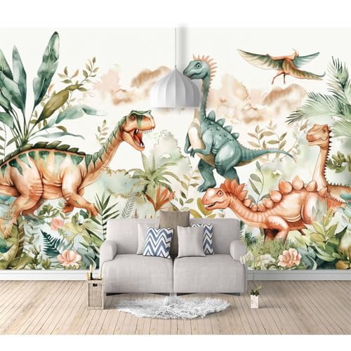 Fototapete 3D Effekt Tapete Schlafzimmer selbstklebend Aquarell Tier Dinosaurier Wald 100x70cm Fresko Tv Tapeten Wohnzimmer Wandtapete Poster Bilder Fototapete 3D Effekt Tapete Schlafzimmer selbstklebend Aquarell Tier Dinosaurier Wald 100x70cm Fresko Tv Tapeten Wohnzimmer Wandtapete Poster Bilder von SPECUFX
