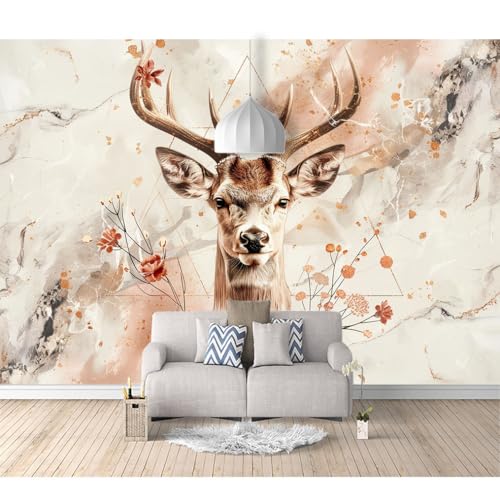 Fototapete 3D Effekt Tapete Schlafzimmer selbstklebend Aquarell Tier Hirsch Blume 100x70cm Fresko Tv Tapeten Wohnzimmer Wandtapete Poster Bilder Fototapete 3D Effekt Tapete Schlafzimmer selbstklebend Aquarell Tier Hirsch Blume 100x70cm Fresko Tv Tapeten Wohnzimmer Wandtapete Poster Bilder von SPECUFX