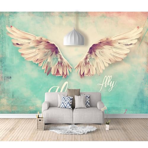 Fototapete 3D Effekt Tapete Schlafzimmer selbstklebend Romantische Fantasiefedern und bunte Flügel 100x70cm Fresko Tv Tapeten Wohnzimmer Wandtapete Poster Bilder Fototapete 3D Effekt Tapete Schlafzimmer selbstklebend Romantische Fantasiefedern und bunte Flügel 100x70cm Fresko Tv Tapeten Wohnzimmer Wandtapete Poster Bilder von SPECUFX