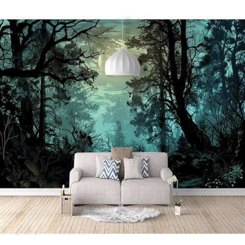 Fototapete 3D Effekt Tapete Schlafzimmer selbstklebend Wald Nachtansicht Mondbaum 100x70cm Fresko Tv Tapeten Wohnzimmer Wandtapete Poster Bilder Fototapete 3D Effekt Tapete Schlafzimmer selbstklebend Wald Nachtansicht Mondbaum 100x70cm Fresko Tv Tapeten Wohnzimmer Wandtapete Poster Bilder von SPECUFX