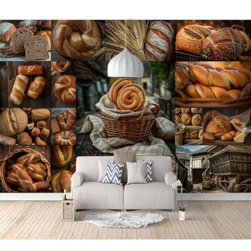 Fototapete 3D Effekt Vinyl Tapete selbstklebend Toast-Dessert zum Thema Brot 100x70cm Tapeten 3D Wandbilder Wohnzimmer Tv Hintergrundbild Wanddeko Fototapete 3D Effekt Vinyl Tapete selbstklebend Toast-Dessert zum Thema Brot 100x70cm Tapeten 3D Wandbilder Wohnzimmer Tv Hintergrundbild Wanddeko von SPECUFX