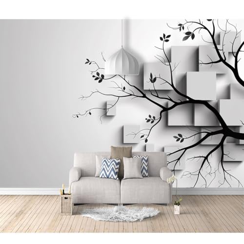 Fototapete 3D Effekt Vinyl Tapeten selbstklebend Moderne Äste weiß 100x70cm Tapete DIY Wandbilder Wohnzimmer Tv Hintergrundbild Wanddeko Balkon Fototapete 3D Effekt Vinyl Tapeten selbstklebend Moderne Äste weiß 100x70cm Tapete DIY Wandbilder Wohnzimmer Tv Hintergrundbild Wanddeko Balkon von SPECUFX