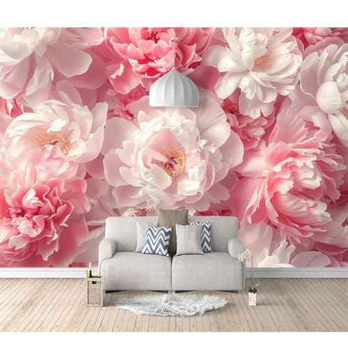 Fototapete 3D Effekt Vinyl Tapeten selbstklebend Riesiges Blumenmuster in Weiß Rosa 100x70cm Tapete DIY Wandbilder Wohnzimmer Tv Hintergrundbild Wanddeko Balkon Fototapete 3D Effekt Vinyl Tapeten selbstklebend Riesiges Blumenmuster in Weiß Rosa 100x70cm Tapete DIY Wandbilder Wohnzimmer Tv Hintergrundbild Wanddeko Balkon von SPECUFX