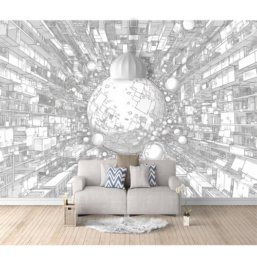 Fototapete 3D selbstklebend Abstrakter Minimalismus der optischen Täuschung 100x70cm Tapeten Wandtapete XXL Moderne Wanddeko Design Wand Dekoration Wohnzimmer Schlafzimmer Büro Flur von SPECUFX