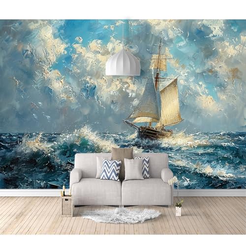 Fototapete 3D selbstklebend Abstraktes Ölgemälde Stil Segelboot 100x70cm Bild Dekoration Wand-Dekor Moderne Motiv-Tapete Panorama Poster XXL Möbelfolie Fototapete 3D selbstklebend Abstraktes Ölgemälde Stil Segelboot 100x70cm Bild Dekoration Wand-Dekor Moderne Motiv-Tapete Panorama Poster XXL Möbelfolie von SPECUFX