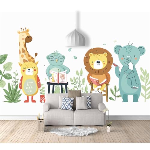 Fototapete 3D selbstklebend Karikatur Tier niedlich Elefant Hirsch 100x70cm Tapeten Wandtapete XXL Wanddeko Design Wand Dekoration Wohnzimmer Schlafzimmer Büro Fototapete 3D selbstklebend Karikatur Tier niedlich Elefant Hirsch 100x70cm Tapeten Wandtapete XXL Wanddeko Design Wand Dekoration Wohnzimmer Schlafzimmer Büro von SPECUFX