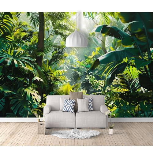 Fototapete 3D selbstklebend Regenwälder, Wälder, grüne Natur 100x70cm Design Tapete Fototapeten Tapeten Wandtapete moderne Wand Schlafzimmer Wohnzimmer von SPECUFX