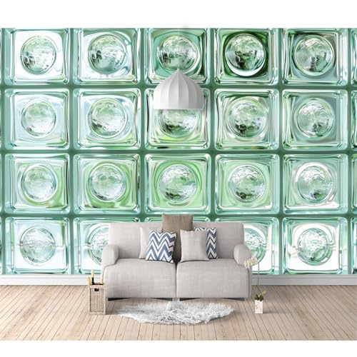 Fototapete 3D selbstklebend Transparentes Glas grüner Wald 100x70cm Bild Dekoration Wand-Dekor Moderne Motiv-Tapete Panorama Poster XXL Möbelfolie von SPECUFX