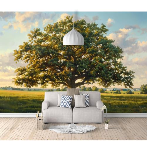 Fototapete 3D selbstklebend Uralter Baumwald, Naturlandschaft 100x70cm Tapeten Wandtapete XXL Wanddeko Design Wand Dekoration Wohnzimmer Schlafzimmer Büro von SPECUFX