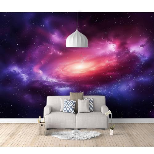 Fototapete 3d Effekt Tapete Raumerweiterung selbstklebend Planeten des Sonnensystems kosmisch blau 100x70cm Dreidimensionale Großes Wandbild Wohnzimmer Esszimmer TV Sofa Hintergrund von SPECUFX