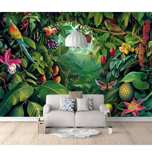 Fototapete 3d Effekt Tapete Raumerweiterung selbstklebend Regenwaldpalmen sind von Natur aus grün 100x70cm Dreidimensionale Großes Wandbild Wohnzimmer Esszimmer TV Sofa Hintergrund Fototapete 3d Effekt Tapete Raumerweiterung selbstklebend Regenwaldpalmen sind von Natur aus grün 100x70cm Dreidimensionale Großes Wandbild Wohnzimmer Esszimmer TV Sofa Hintergrund von SPECUFX