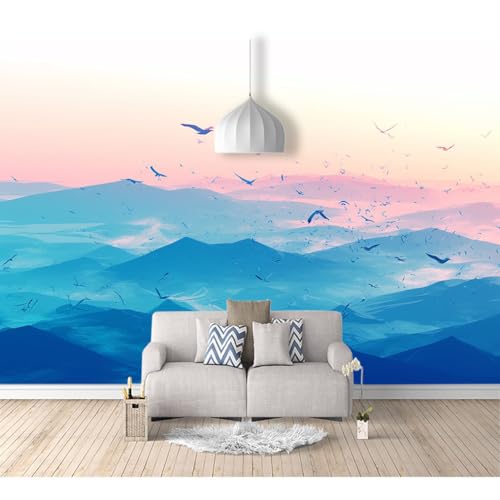 Fototapete selbstklebend Aquarell blaue Landschaft Berge 100x70cm Motiv Tapete Wandtapete XXL Wanddeko Design Mustertapete Wand Dekoration Wohnzimmer Schlafzimmer Büro Flur Fototapete selbstklebend Aquarell blaue Landschaft Berge 100x70cm Motiv Tapete Wandtapete XXL Wanddeko Design Mustertapete Wand Dekoration Wohnzimmer Schlafzimmer Büro Flur von SPECUFX
