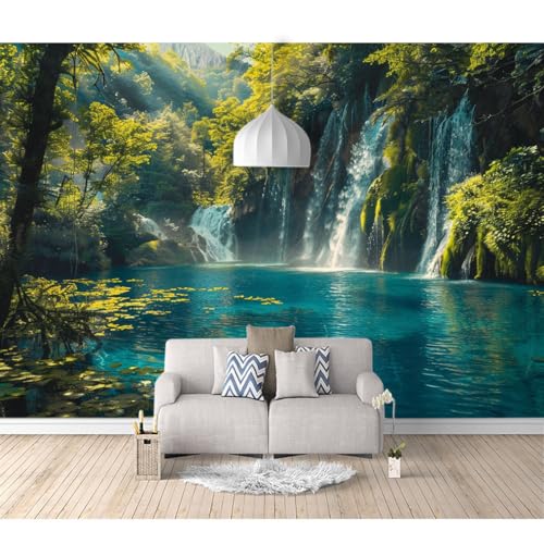 Fototapete selbstklebend Landschaften, Landschaften, Wälder, Natur 100x70cm Motiv Tapete Wandtapete XXL Wanddeko Design Mustertapete Wand Dekoration Wohnzimmer Schlafzimmer Büro Flur von SPECUFX