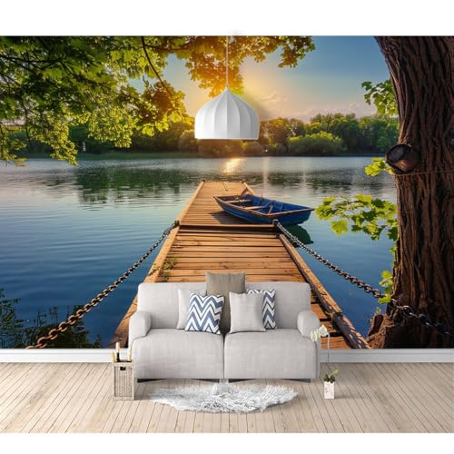 Fototapete selbstklebend Malerische Brücken, Wälder, Natur 100x70cm Tapete Wandtapeten Wohnzimmer Schlafzimmer Kinderzimmer Moderne Wandbilder XXL Wand Dekoration von SPECUFX