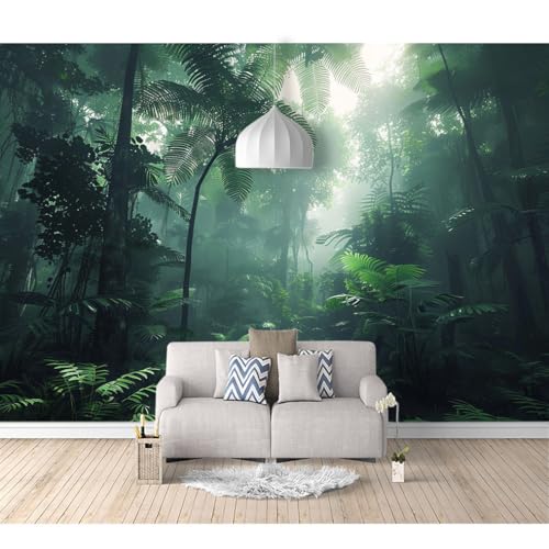 Fototapete selbstklebend Regenwälder, Wälder, grüne Natur 100x70cm Tapete Wandbild Bild Fototapeten Tapeten Wandtapete Wanddeko 3D Effekt von SPECUFX
