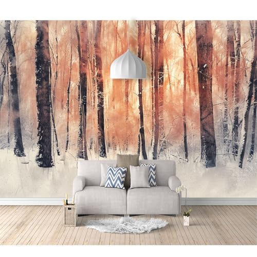 Fototapete selbstklebend Winterwaldbäume, Sonnenuntergangspflanzen 100x70cm Tapeten Wandtapete XXL Wanddeko Design Wand Dekoration Wohnzimmer Schlafzimmer Büro Flur 3D Effekt Fototapete selbstklebend Winterwaldbäume, Sonnenuntergangspflanzen 100x70cm Tapeten Wandtapete XXL Wanddeko Design Wand Dekoration Wohnzimmer Schlafzimmer Büro Flur 3D Effekt von SPECUFX