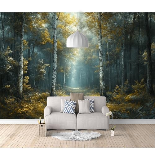 Tapeten Poster 3D selbstklebend Birkenwald-Landschaftsmalerei 100x70cm Restaurant Dekoratives Fototapete 3d Effekt Tapete Wohnzimmer Schlafzimmer Hintergrundbild Tapeten Poster 3D selbstklebend Birkenwald-Landschaftsmalerei 100x70cm Restaurant Dekoratives Fototapete 3d Effekt Tapete Wohnzimmer Schlafzimmer Hintergrundbild von SPECUFX